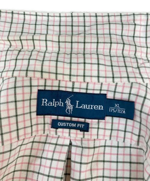 RALPH LAUREN（ラルフローレン）RALPH LAUREN (ラルフローレン) 長袖シャツ ピンク×グリーン サイズ:XLの古着・服飾アイテム