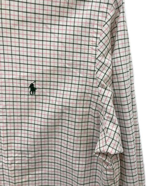 RALPH LAUREN（ラルフローレン）RALPH LAUREN (ラルフローレン) 長袖シャツ ピンク×グリーン サイズ:XLの古着・服飾アイテム