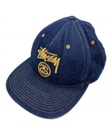 stussy（ステューシー）の古着「Logo Denim cap」｜インディゴ