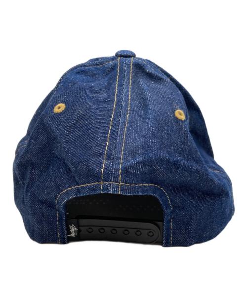 stussy（ステューシー）stussy (ステューシー) Logo Denim cap インディゴの古着・服飾アイテム