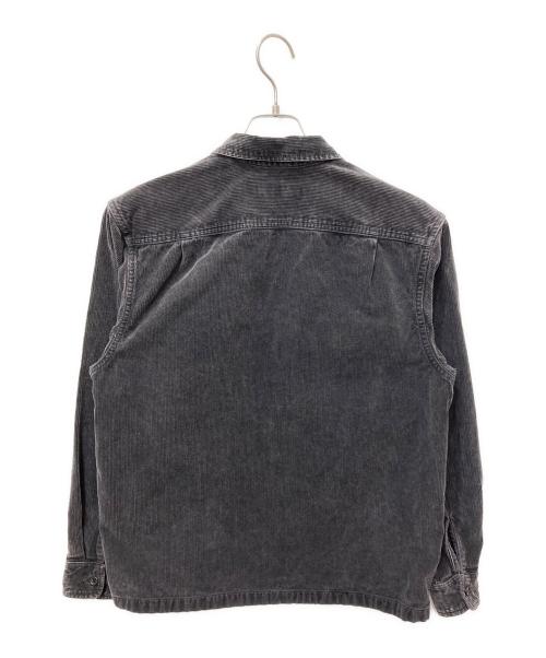 SUPREME（シュプリーム）Supreme (シュプリーム) Washed Corduroy Zip Up Shirt　ウォッシュド コーデュロイ ジップアップ シャツ ネイビー サイズ:Sの古着・服飾アイテム