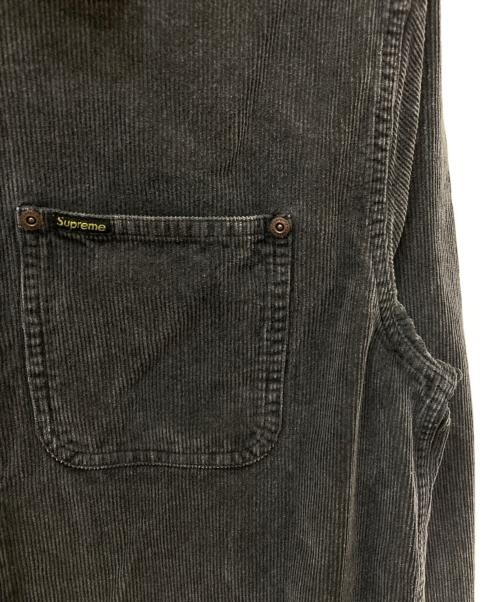 SUPREME（シュプリーム）Supreme (シュプリーム) Washed Corduroy Zip Up Shirt　ウォッシュド コーデュロイ ジップアップ シャツ ネイビー サイズ:Sの古着・服飾アイテム