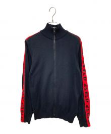DIESEL（ディーゼル）の古着「トラックニットジャケット」｜ブラック