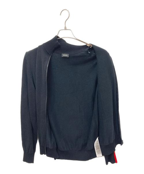DIESEL（ディーゼル）DIESEL (ディーゼル) トラックニットジャケット ブラック サイズ:XSの古着・服飾アイテム