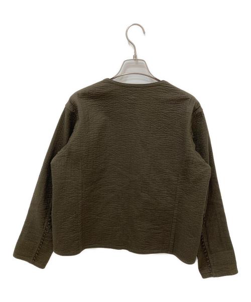 HaaT ISSEY MIYAKE（ハート イッセイ ミヤケ）HaaT ISSEY MIYAKE (ハート イッセイ ミヤケ) ノーカラージャケット グリーン サイズ:2の古着・服飾アイテム