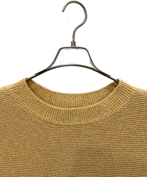 UNTITLED（アンタイトル）UNTITLED (アンタイトル) ミックスカラー ショート丈ニット イエロー サイズ:2の古着・服飾アイテム