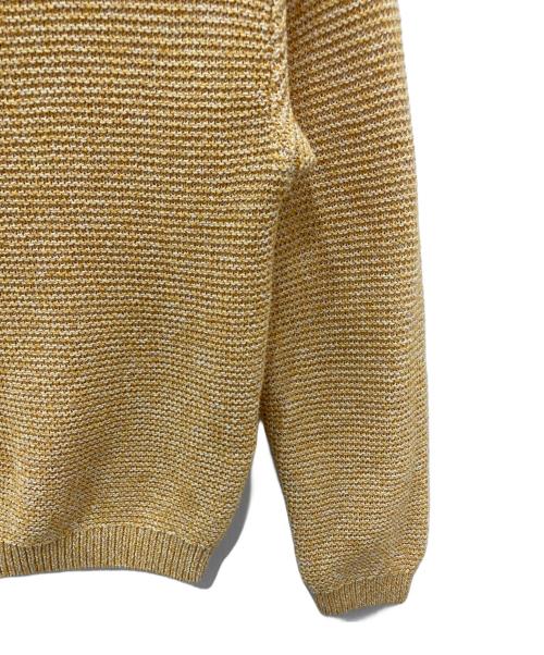 UNTITLED（アンタイトル）UNTITLED (アンタイトル) ミックスカラー ショート丈ニット イエロー サイズ:2の古着・服飾アイテム