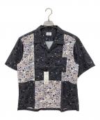 LANVIN en Bleuランバンオンブルー）の古着「総柄シャツ」｜グレー