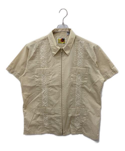 Guayabera（グアヤベラ）GUAYABERA (グアヤベラ) 半袖シャツ ベージュ サイズ:Lの古着・服飾アイテム