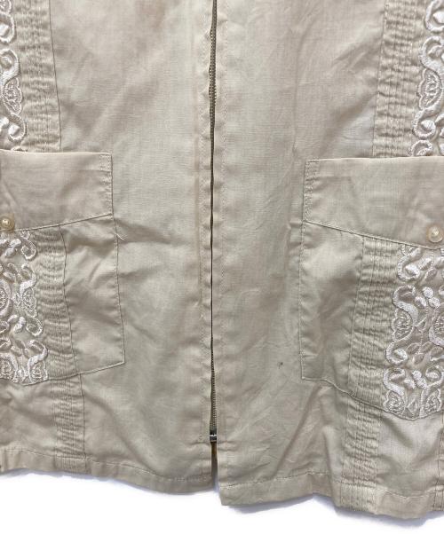 Guayabera（グアヤベラ）GUAYABERA (グアヤベラ) 半袖シャツ ベージュ サイズ:Lの古着・服飾アイテム