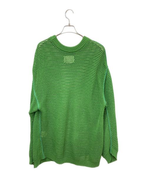 MAISON SPECIAL（メゾンスペシャル）MAISON SPECIAL (メゾンスペシャル) メッシュニット グリーン サイズ:44の古着・服飾アイテム