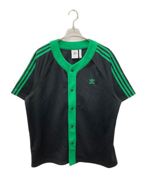 adidas（アディダス）adidas (アディダス) クラシックス+ 半袖シャツ ブラック サイズ:3XLの古着・服飾アイテム