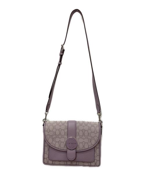 COACH（コーチ）COACH (コーチ) ロニー クロスボディ シグネチャー ジャカード パープルの古着・服飾アイテム