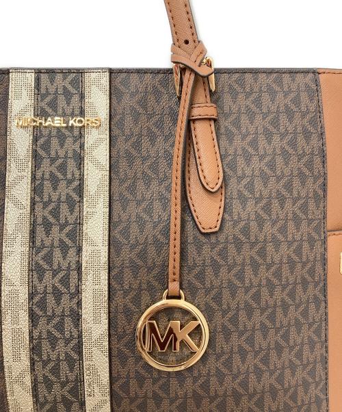 MICHAEL KORS（マイケルコース）MICHAEL KORS (マイケルコース) トートバッグ ブラウンの古着・服飾アイテム