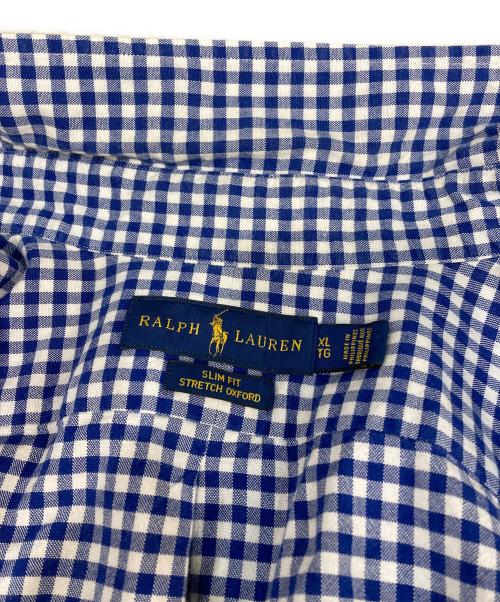 RALPH LAUREN（ラルフローレン）RALPH LAUREN (ラルフローレン) ギンガムチェックシャツ ブルー サイズ:XLの古着・服飾アイテム