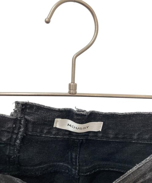 moussy（マウジー）moussy (マウジー) CROSS WAIST WIDE STRAIGHT ブラックの古着・服飾アイテム