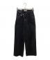 moussy（マウジー）の古着「CROSS WAIST WIDE STRAIGHT」｜ブラック