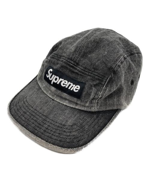 SUPREME（シュプリーム）SUPREME (シュプリーム) Coated Denim Camp Cap ブラックの古着・服飾アイテム