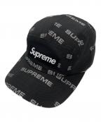 SUPREMEシュプリーム）の古着「reflective jacquard camp cap」｜ブラック