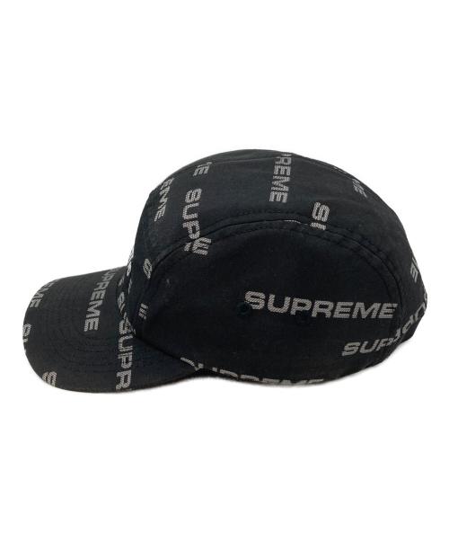 SUPREME（シュプリーム）SUPREME (シュプリーム) reflective jacquard camp cap ブラックの古着・服飾アイテム