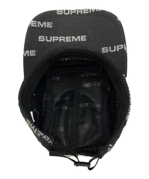 SUPREME（シュプリーム）SUPREME (シュプリーム) reflective jacquard camp cap ブラックの古着・服飾アイテム