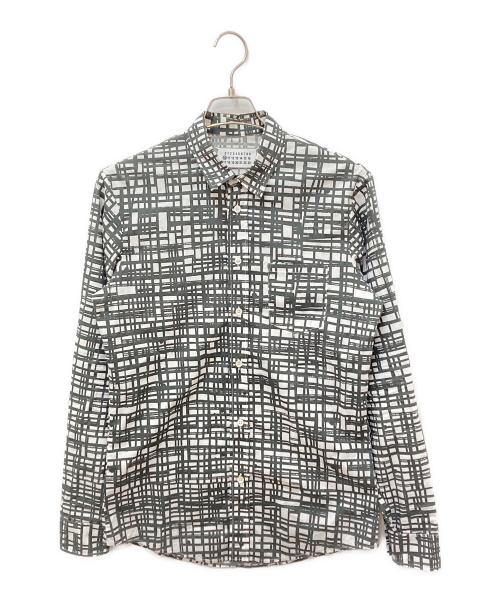 Maison Margiela（メゾンマルジェラ）Maison Margiela (メゾンマルジェラ) チェックシャツ グレー サイズ:44の古着・服飾アイテム