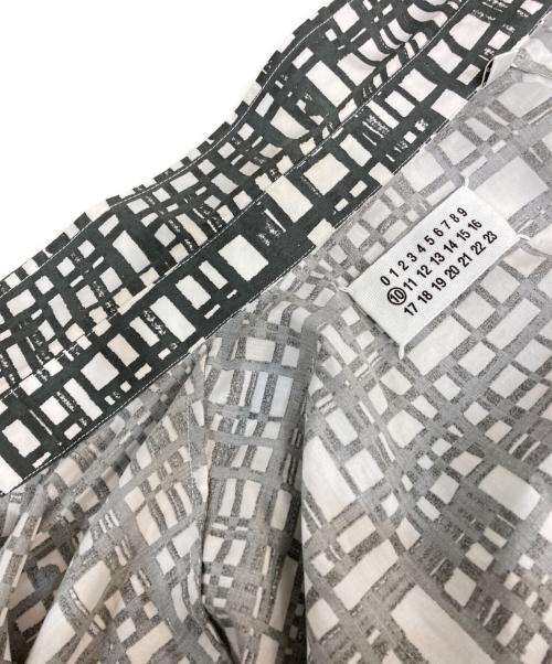 Maison Margiela（メゾンマルジェラ）Maison Margiela (メゾンマルジェラ) チェックシャツ グレー サイズ:44の古着・服飾アイテム