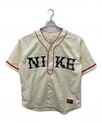 NIKEナイキ）の古着「ショートスリーブ ヴィンテージ スポーツ トップス」｜ベージュ