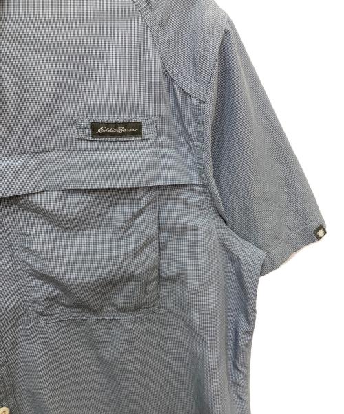 Eddie Bauer（エディーバウアー）Eddie Bauer (エディーバウアー) 半袖シャツ ブルー サイズ:XLの古着・服飾アイテム