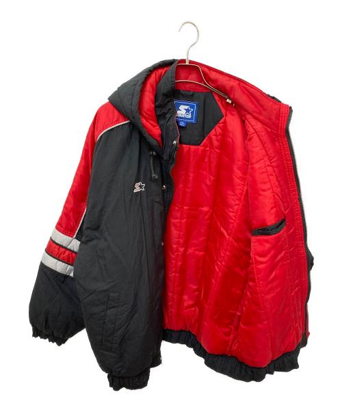 STARTER（スターター）STARTER (スターター) LOBOS　フーデッド中綿ジャケット ブラック サイズ:2XLの古着・服飾アイテム