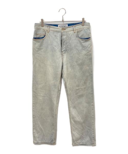 LOEWE（ロエベ）LOEWE (ロエベ) 加工デニムパンツ インディゴ サイズ:50の古着・服飾アイテム