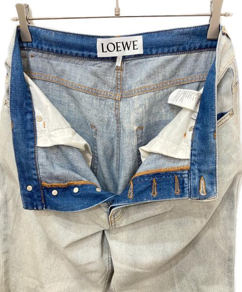LOEWE（ロエベ）LOEWE (ロエベ) 加工デニムパンツ インディゴ サイズ:50の古着・服飾アイテム