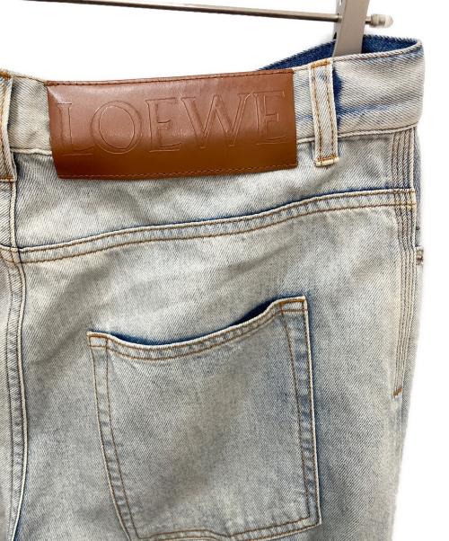 LOEWE（ロエベ）LOEWE (ロエベ) 加工デニムパンツ インディゴ サイズ:50の古着・服飾アイテム