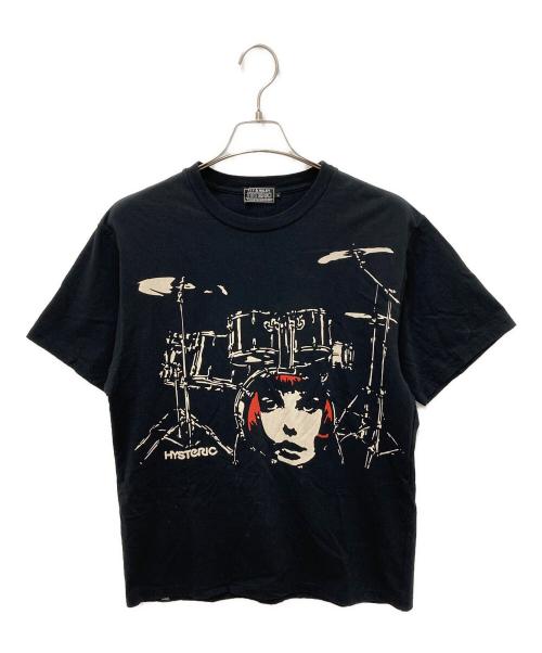 Hysteric Glamour（ヒステリックグラマー）Hysteric Glamour (ヒステリックグラマー) DRUM SET Tシャツ ブラック サイズ:Lの古着・服飾アイテム