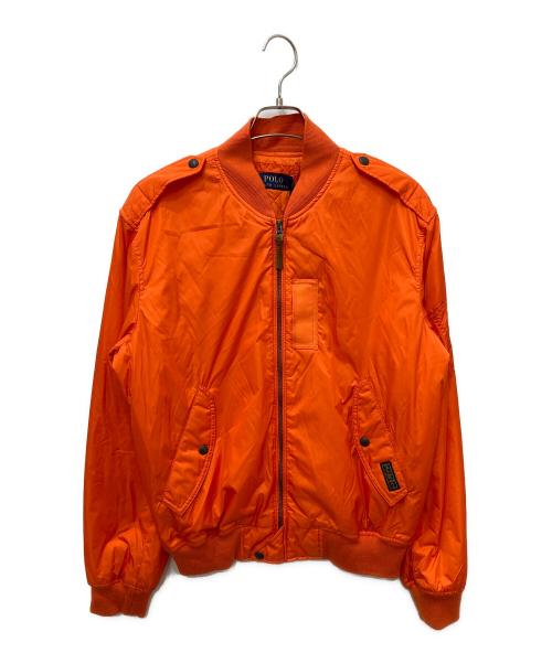 POLO RALPH LAUREN（ポロ・ラルフローレン）POLO RALPH LAUREN (ポロ・ラルフローレン) L-2B フライトジャケット オレンジ サイズ:L 未使用品の古着・服飾アイテム