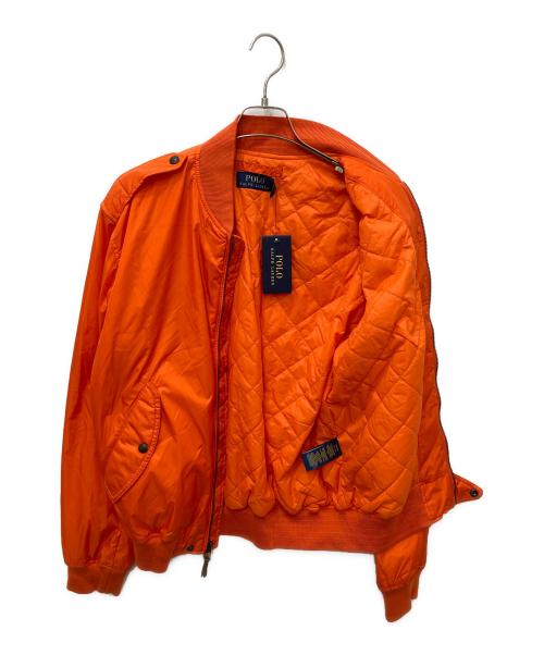 POLO RALPH LAUREN（ポロ・ラルフローレン）POLO RALPH LAUREN (ポロ・ラルフローレン) L-2B フライトジャケット オレンジ サイズ:L 未使用品の古着・服飾アイテム