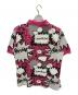 stussy (ステューシー) ポロシャツ ホワイト×ピンク サイズ:XL：7000円