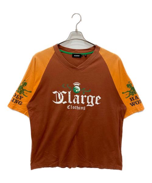 X-LARGE（エクストララージ）X-LARGE (エクストララージ) ビッグシルエットTシャツ ブラウン サイズ:XLの古着・服飾アイテム