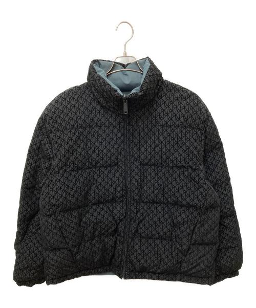 Calvin Klein Jeans（カルバンクラインジーンズ）Calvin Klein Jeans (カルバンクラインジーンズ) リバーシブルダウンジャケット ブラック サイズ:Lの古着・服飾アイテム
