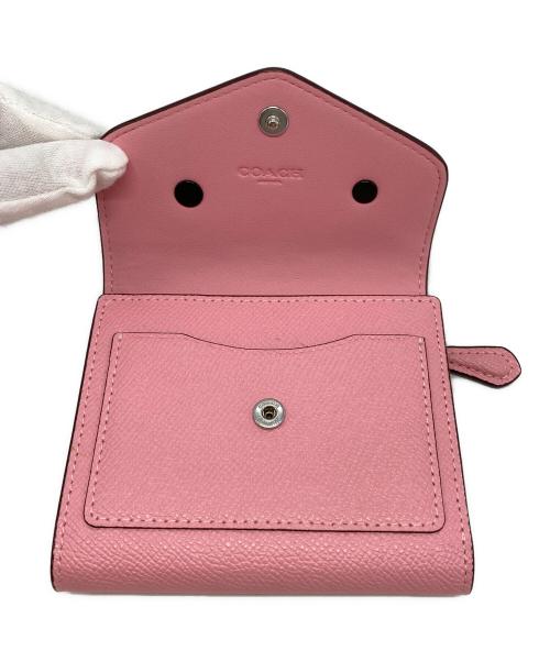 COACH（コーチ）COACH (コーチ) 3つ折り財布 ピンクの古着・服飾アイテム