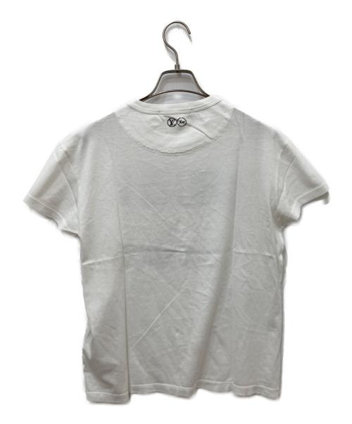 LOUIS VUITTON（ルイ ヴィトン）LOUIS VUITTON (ルイ ヴィトン) FRAGMENT DESIGN (フラグメントデザイン) ロゴプリントTシャツ ホワイト サイズ:XXSの古着・服飾アイテム