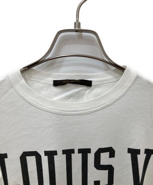 LOUIS VUITTON（ルイ ヴィトン）LOUIS VUITTON (ルイ ヴィトン) FRAGMENT DESIGN (フラグメントデザイン) ロゴプリントTシャツ ホワイト サイズ:XXSの古着・服飾アイテム
