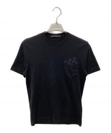 LOUIS VUITTON（ルイ ヴィトン）の古着「ダミエポケットＴシャツ」｜ブラック