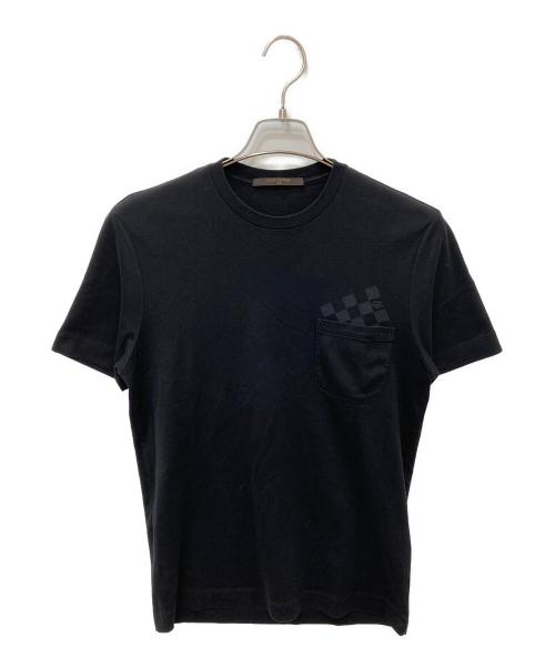 LOUIS VUITTON（ルイ ヴィトン）LOUIS VUITTON (ルイ ヴィトン) ダミエポケットＴシャツ ブラック サイズ:XSの古着・服飾アイテム
