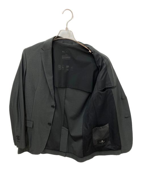 BLACK LABEL CRESTBRIDGE（ブラックレーベル クレストブリッジ）BLACK LABEL CRESTBRIDGE (ブラックレーベル クレストブリッジ) テーラードジャケット ブラック サイズ:Mの古着・服飾アイテム