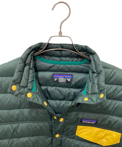 Patagonia（パタゴニア）Patagonia (パタゴニア) DOWN SNAP-T PULLOVER グリーン サイズ:Sの古着・服飾アイテム