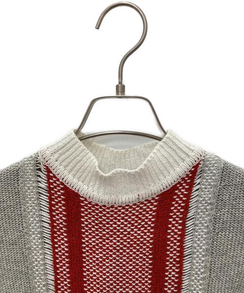 Mame Kurogouchi（マメクロゴウチ）Mame Kurogouchi (マメクロゴウチ) Ethnic Pattern Sleeveless Fringe Knit マルチカラー サイズ:1の古着・服飾アイテム