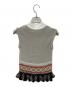 Mame Kurogouchi (マメクロゴウチ) Ethnic Pattern Sleeveless Fringe Knit マルチカラー サイズ:1：10000円