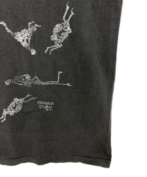 USED（ユーズド）USED (ユーズド) ガイコツプリントTシャツ グレー サイズ:XLの古着・服飾アイテム