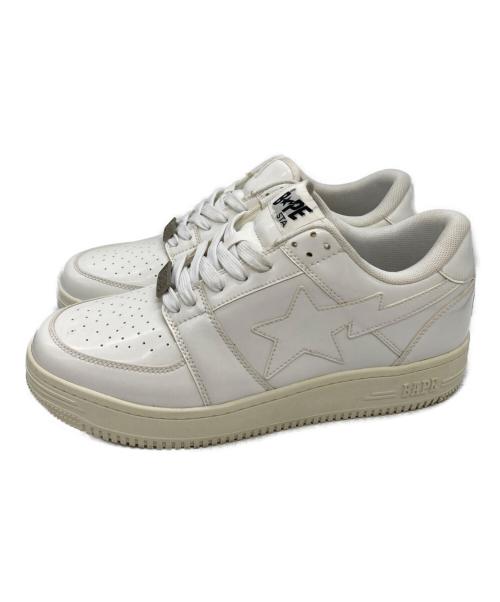 A BATHING APE（アベイシングエイプ）A BATHING APE (アベイシングエイプ) BAPESTA ホワイト サイズ:28.5の古着・服飾アイテム